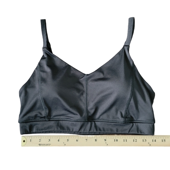 Athletic Works Women's Core Active Lattice-Back Cami Sports Bra Size L Black - Picture 8 of 9